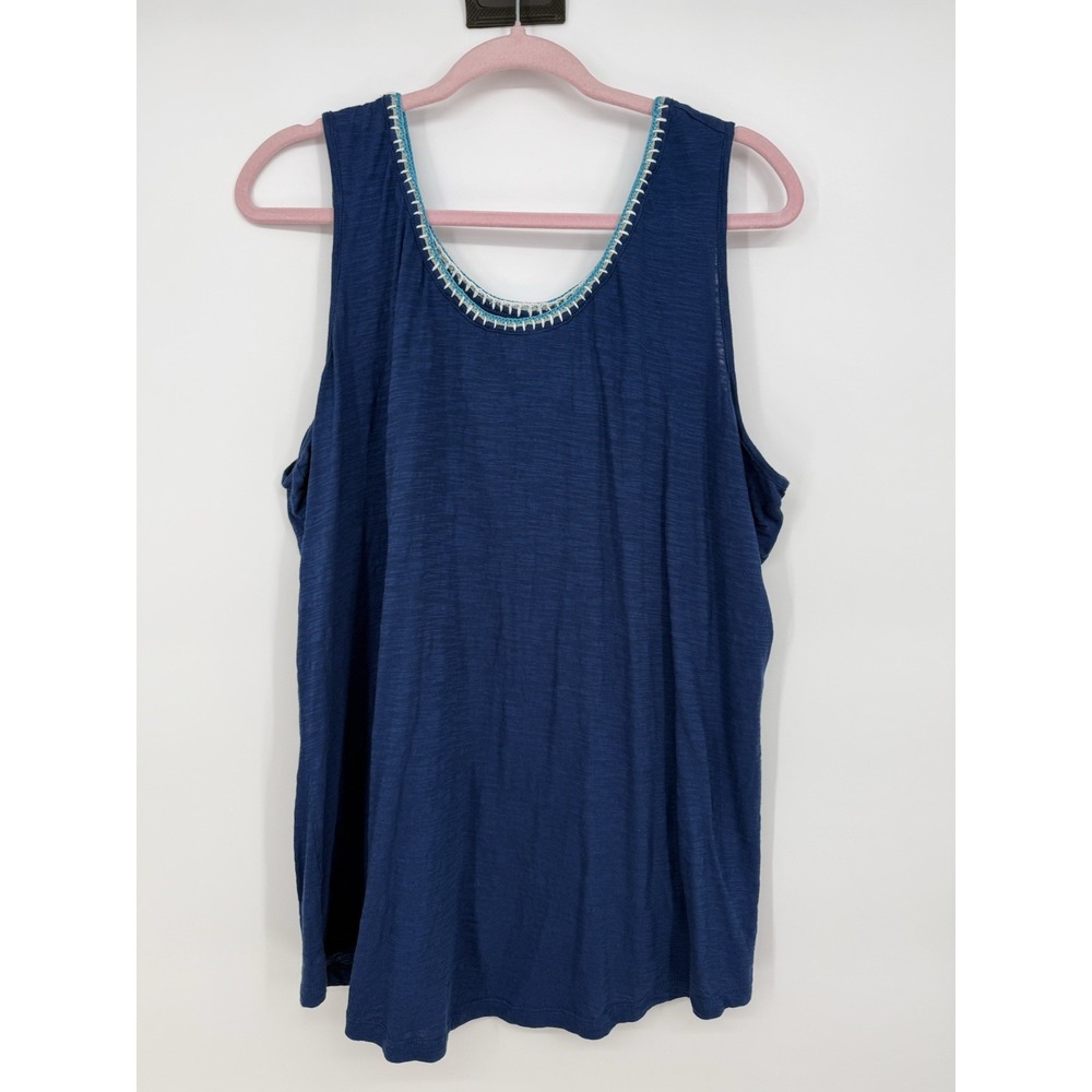 Lane Bryant Navy Blue Tank Top Size 18/20